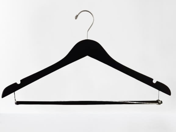 GuestSupply US | Men's Open Hook Hanger, Matte Black